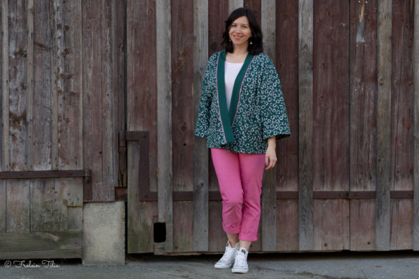 Kimono Jacket and Ginger Jeans sewn by Frölein Tilia